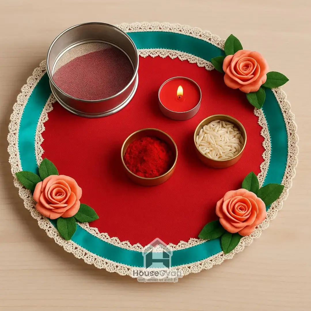 Karwa Chauth Thali Decoration