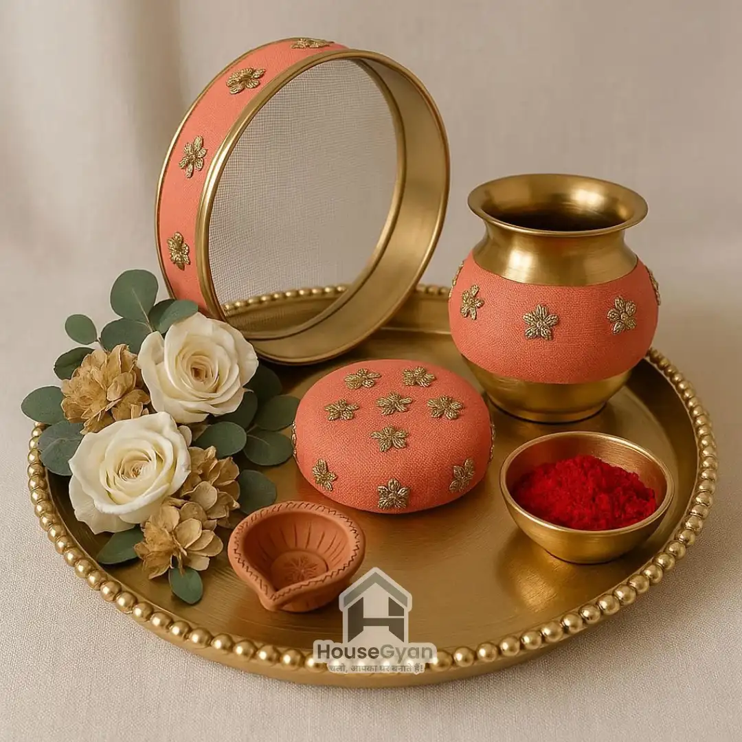 Karwa Chauth Thali Decoration
