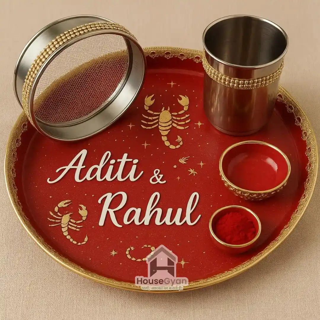 Karwa Chauth Thali Decoration