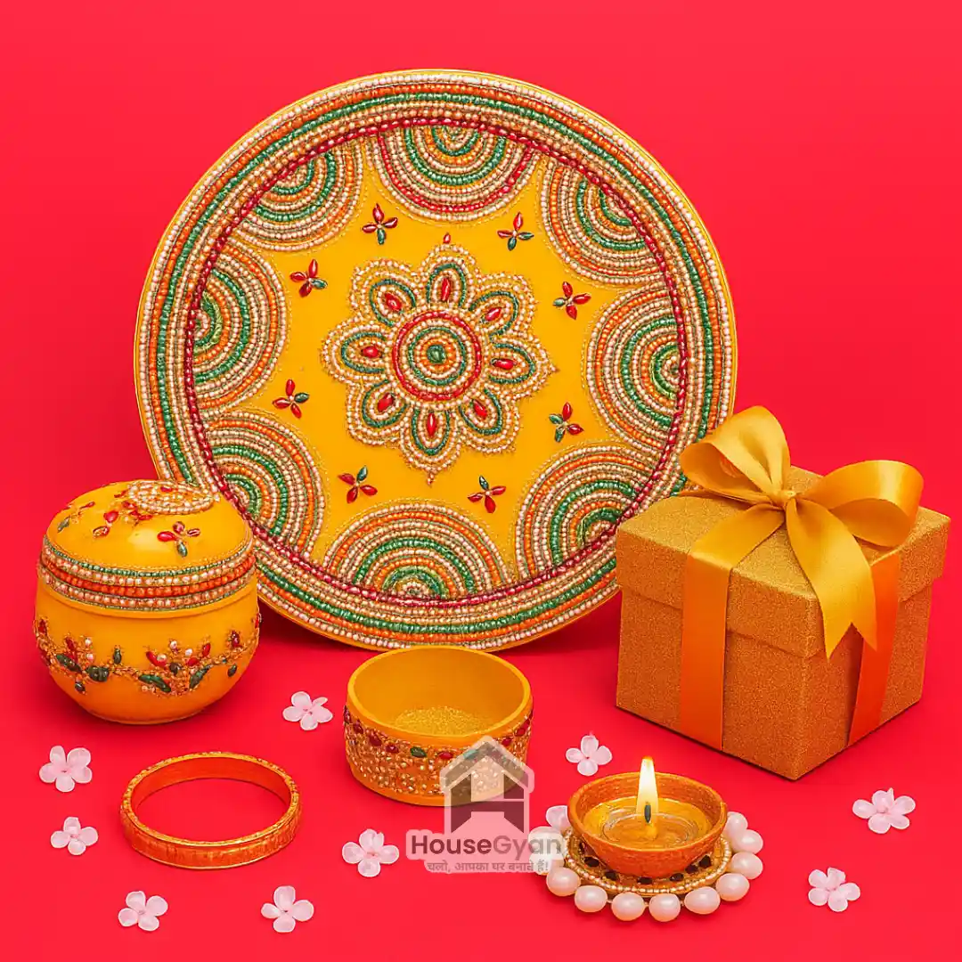 Karwa Chauth Thali Decoration