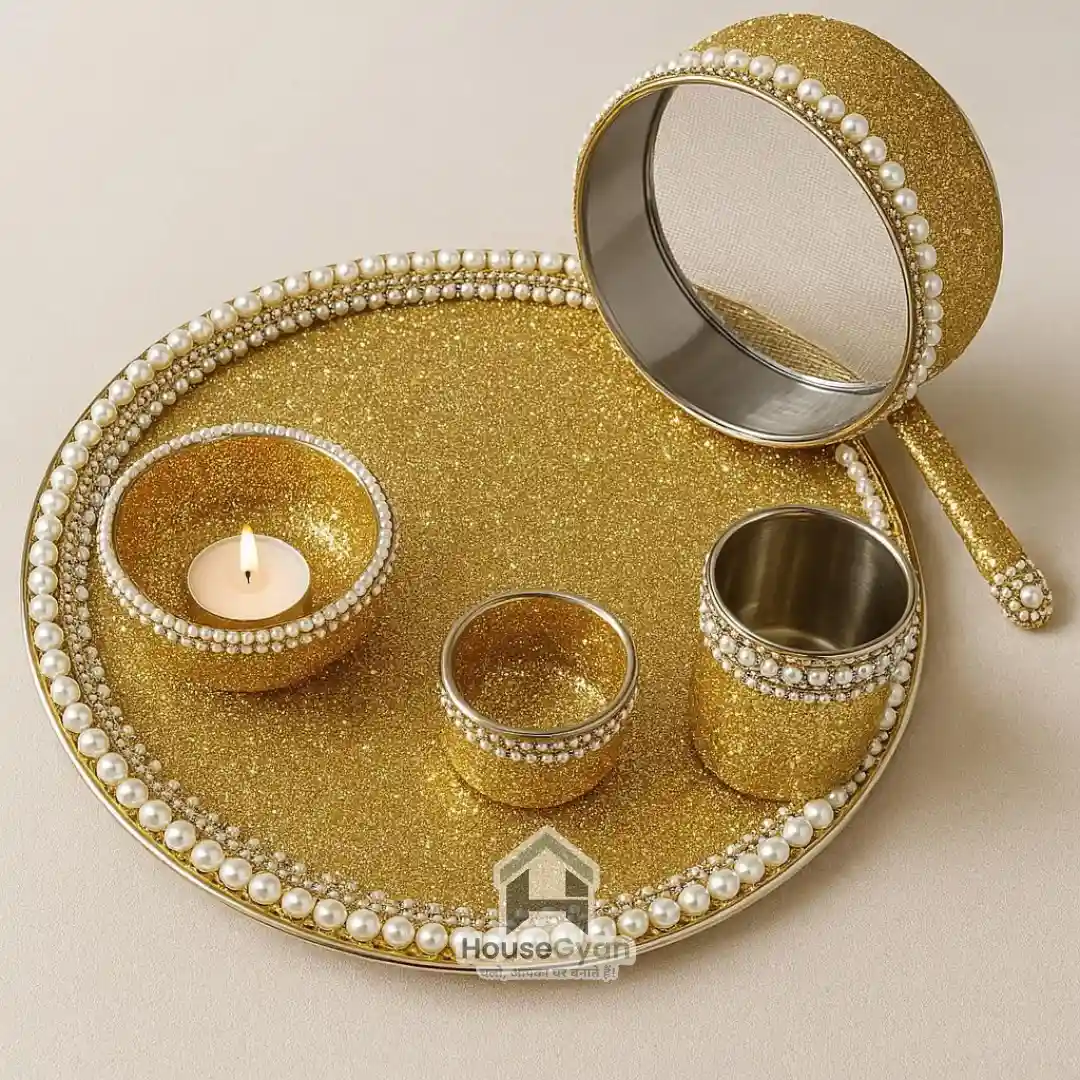 Karwa Chauth Thali Decoration