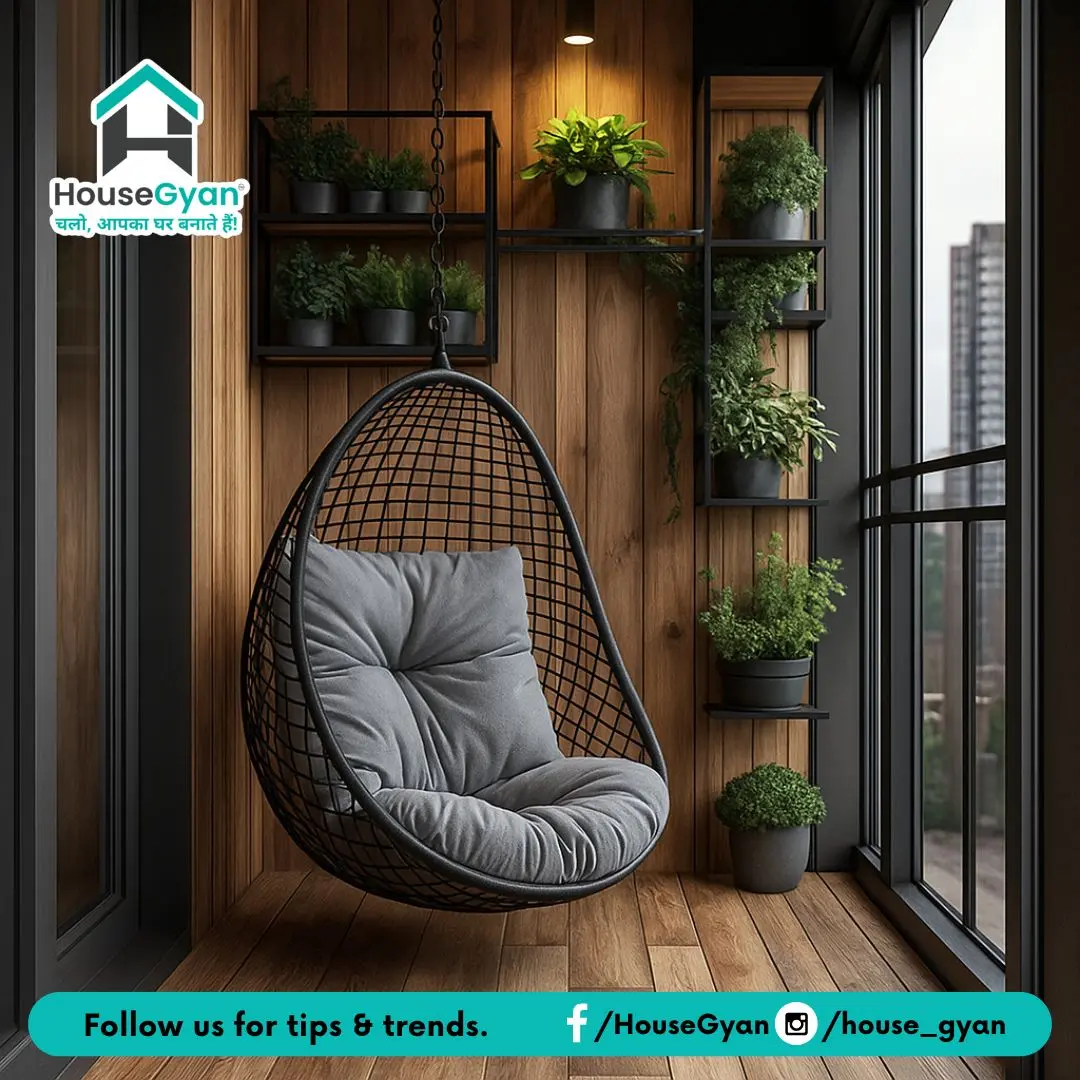 Modern Wooden Balcony Design