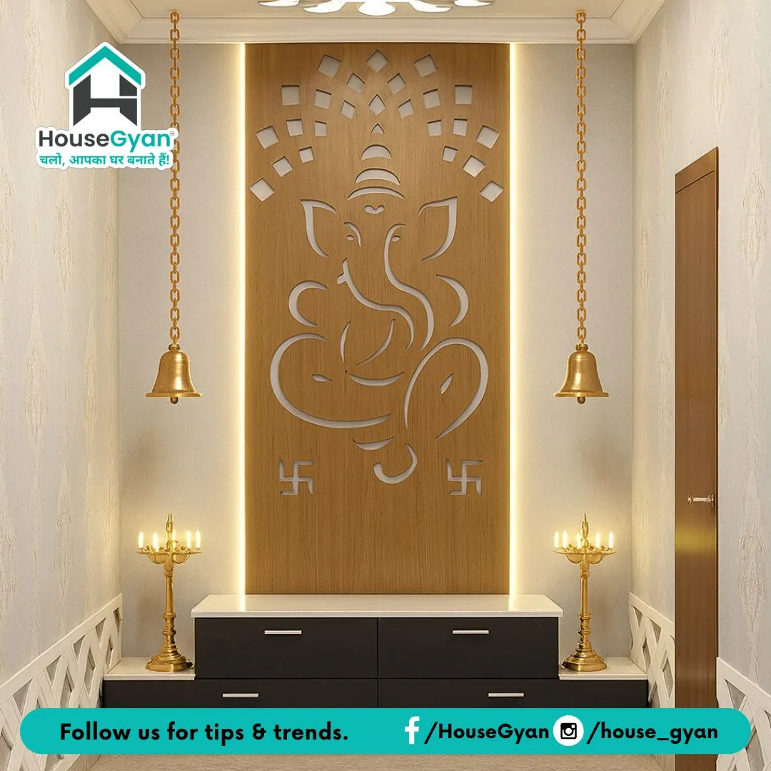 Slate Pooja Room Design