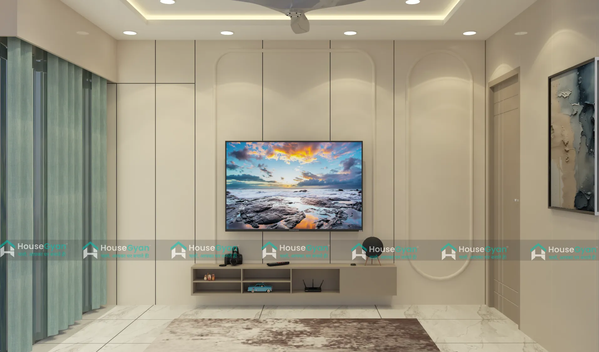 Stylish TV Unit Design