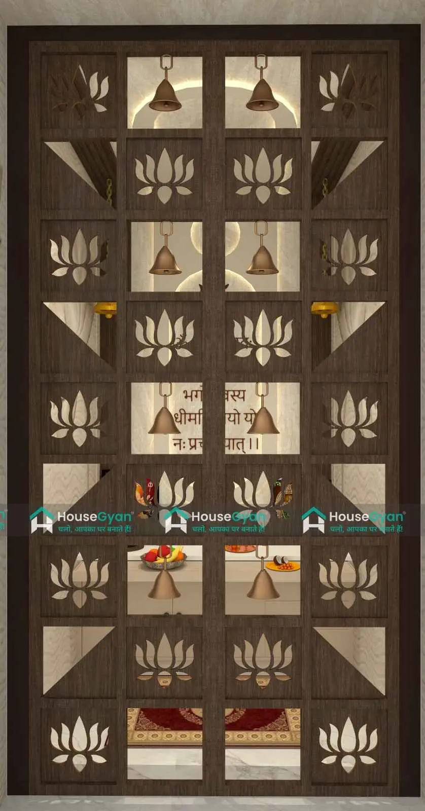 Pooja Room Door Design