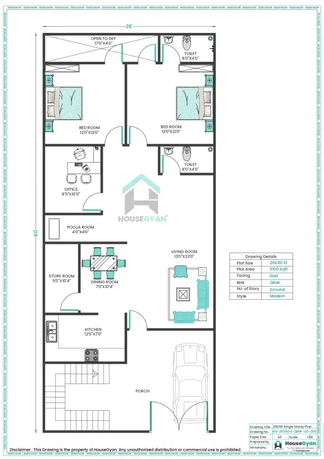 East Facing House Plans