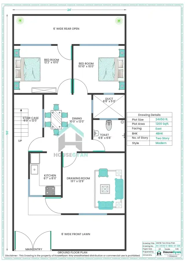 East Facing House Plans