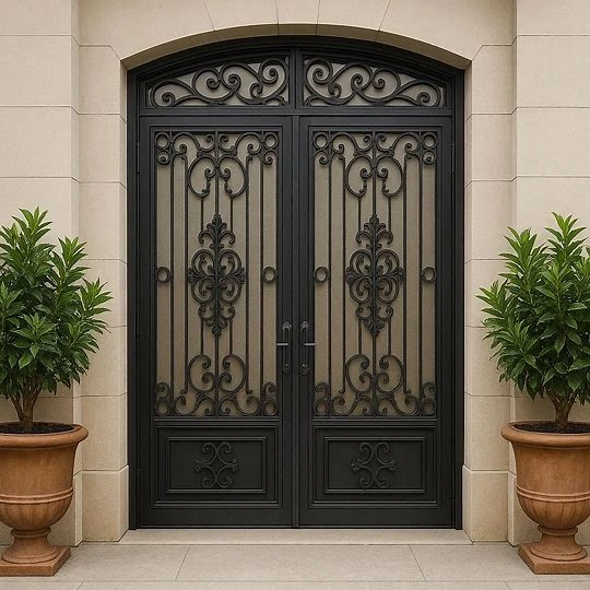 Metal Double Door Grill Gate Design for Main Door