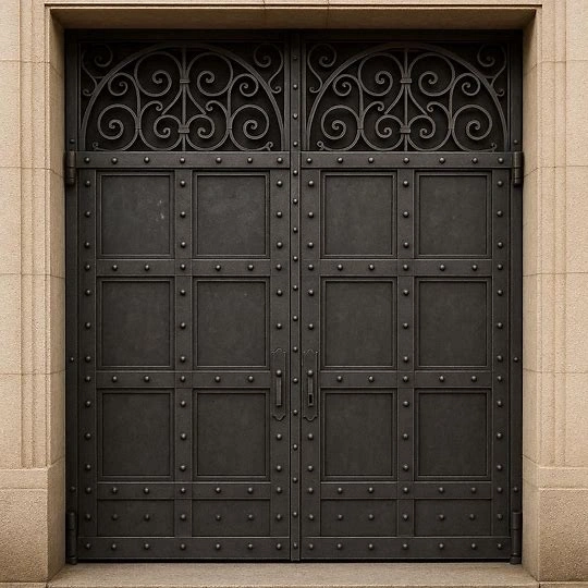 Metal Double Door Entrance Grill Gate