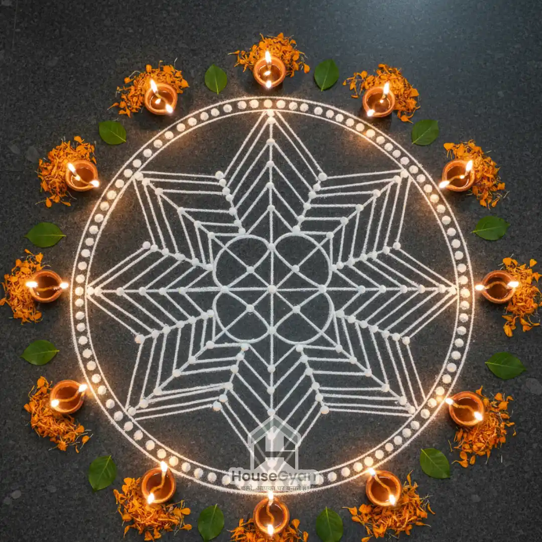 rangoli for makar sankranti