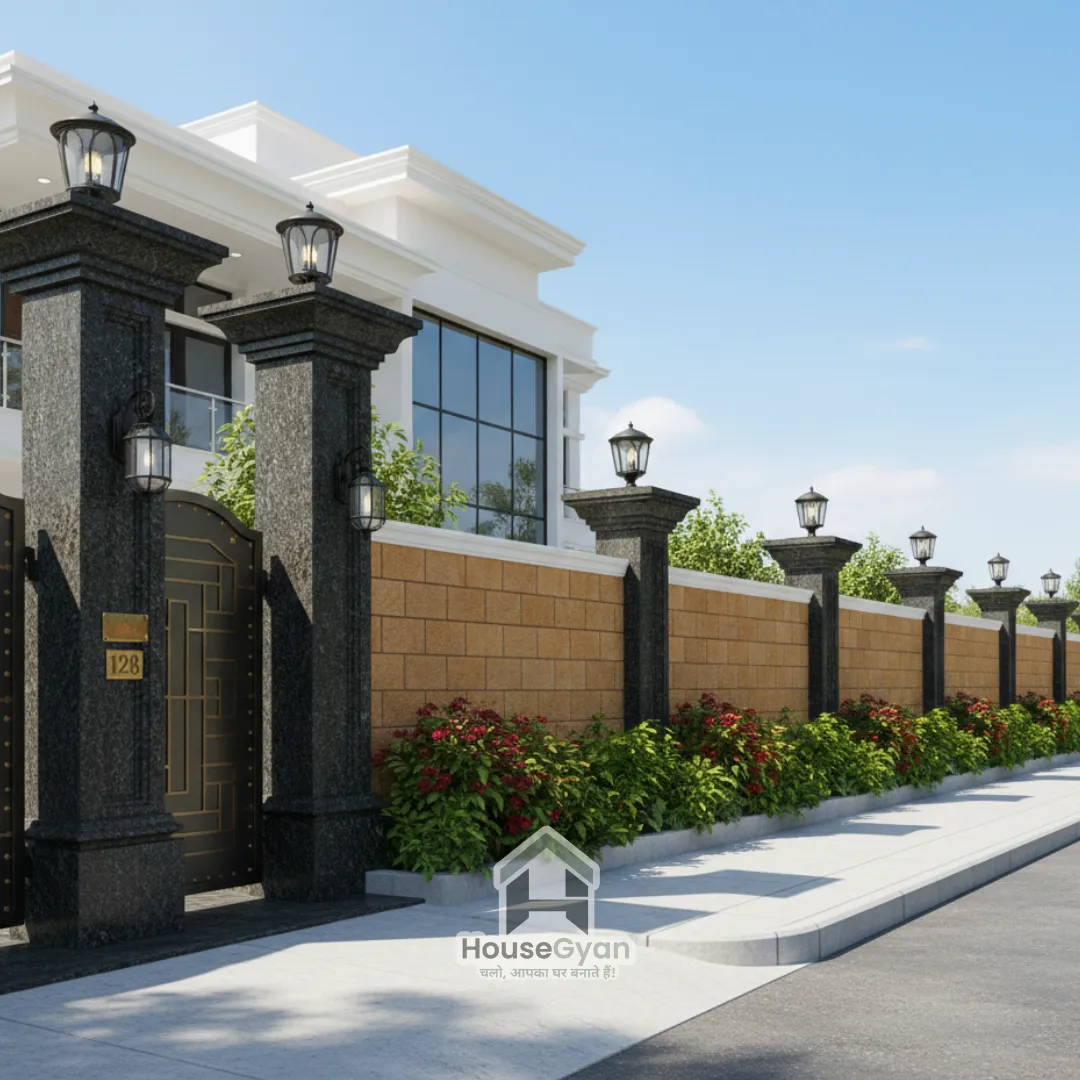 simple compound wall designs