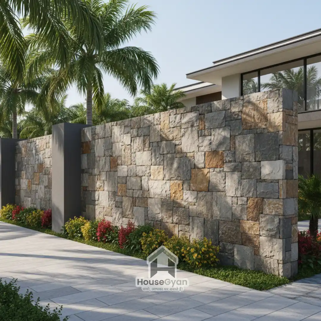 compound wall design elevation
