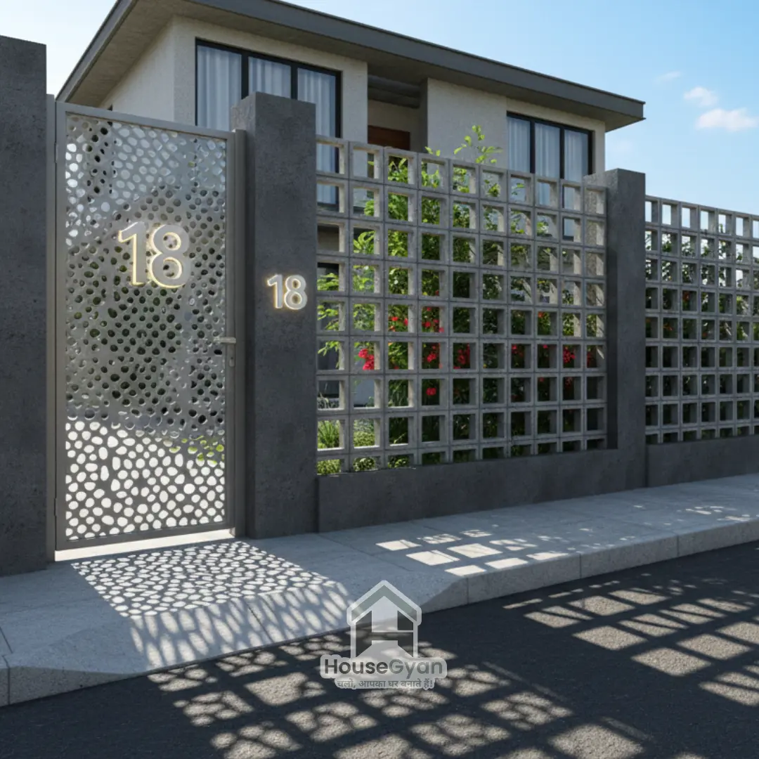 simple compound wall designs