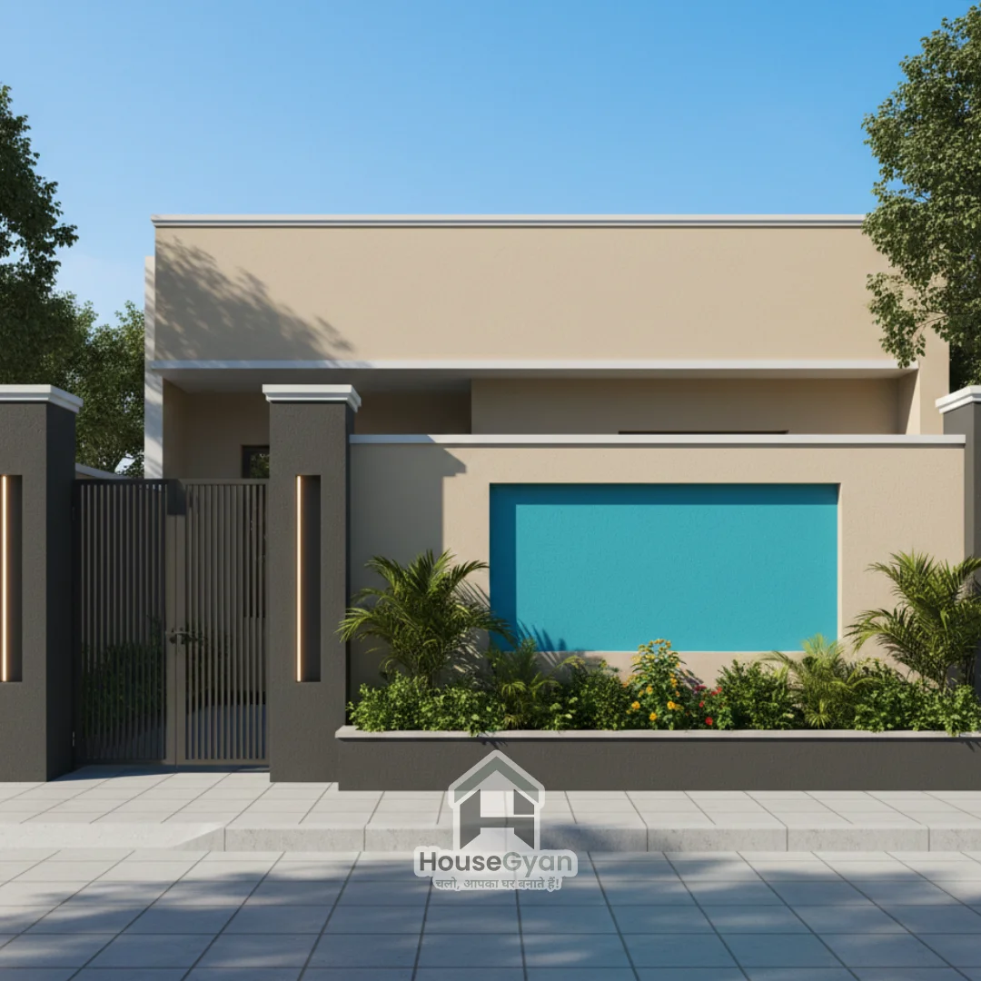 elevation compound wall designs