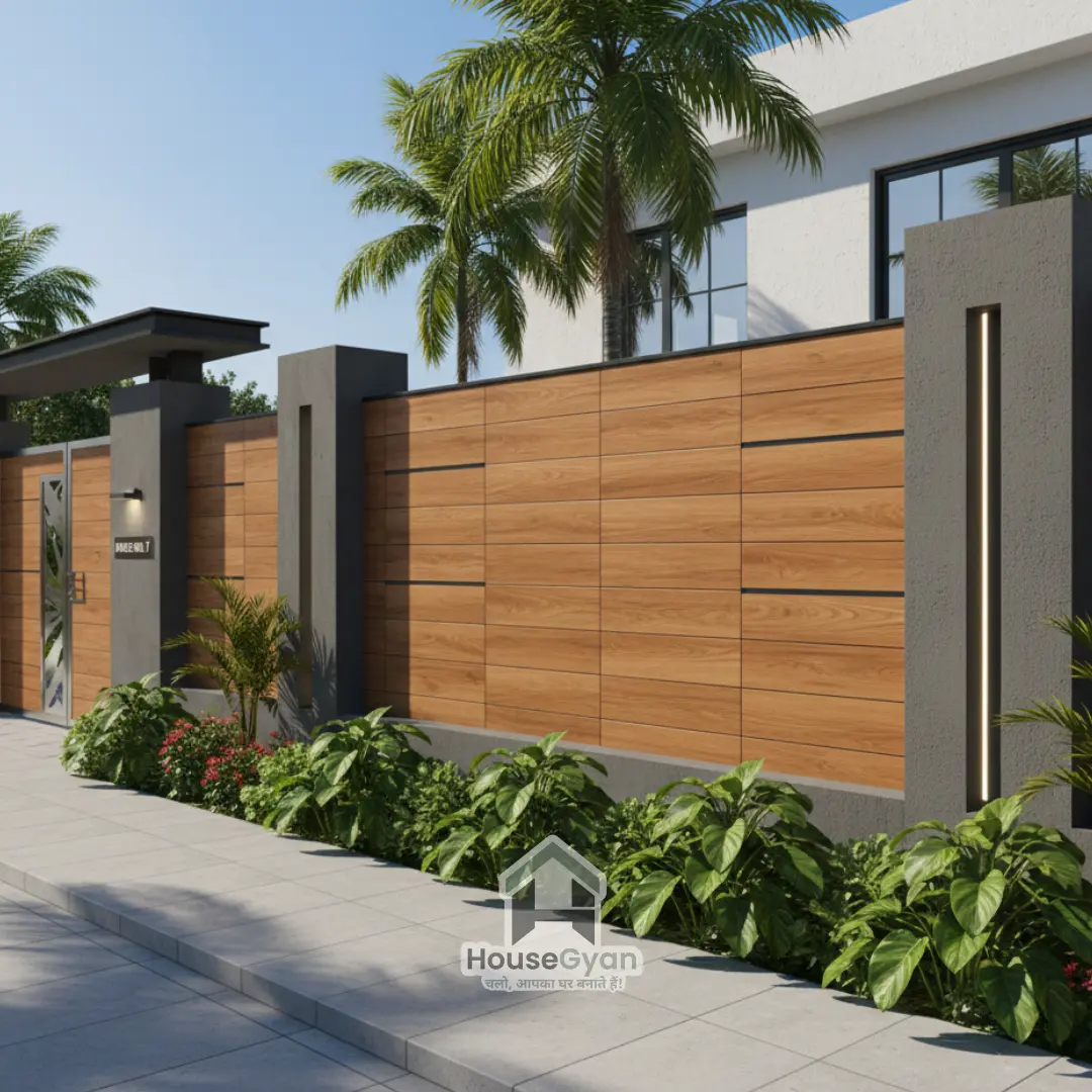 house compound wall design