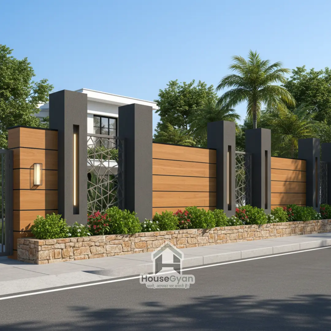 simple compound wall design pattern