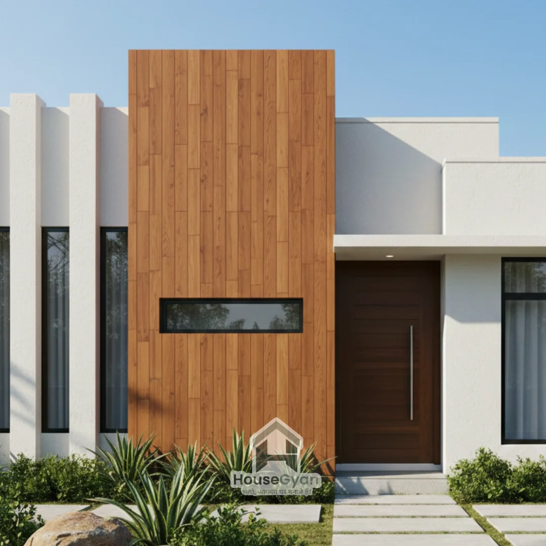 front elevation for house single floor