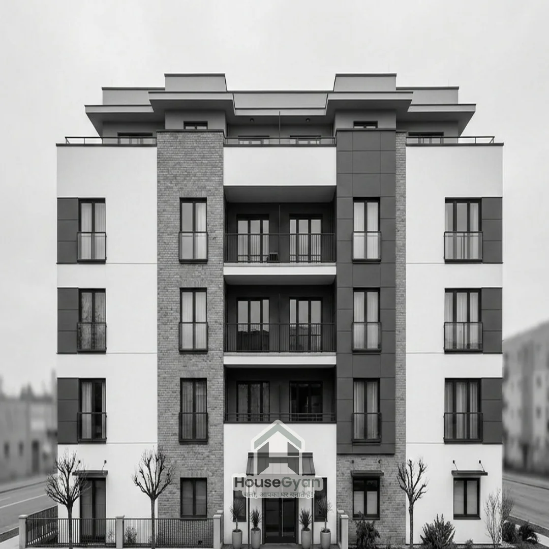 apartment building elevation simple