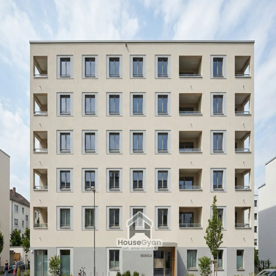 apartment building elevation simple