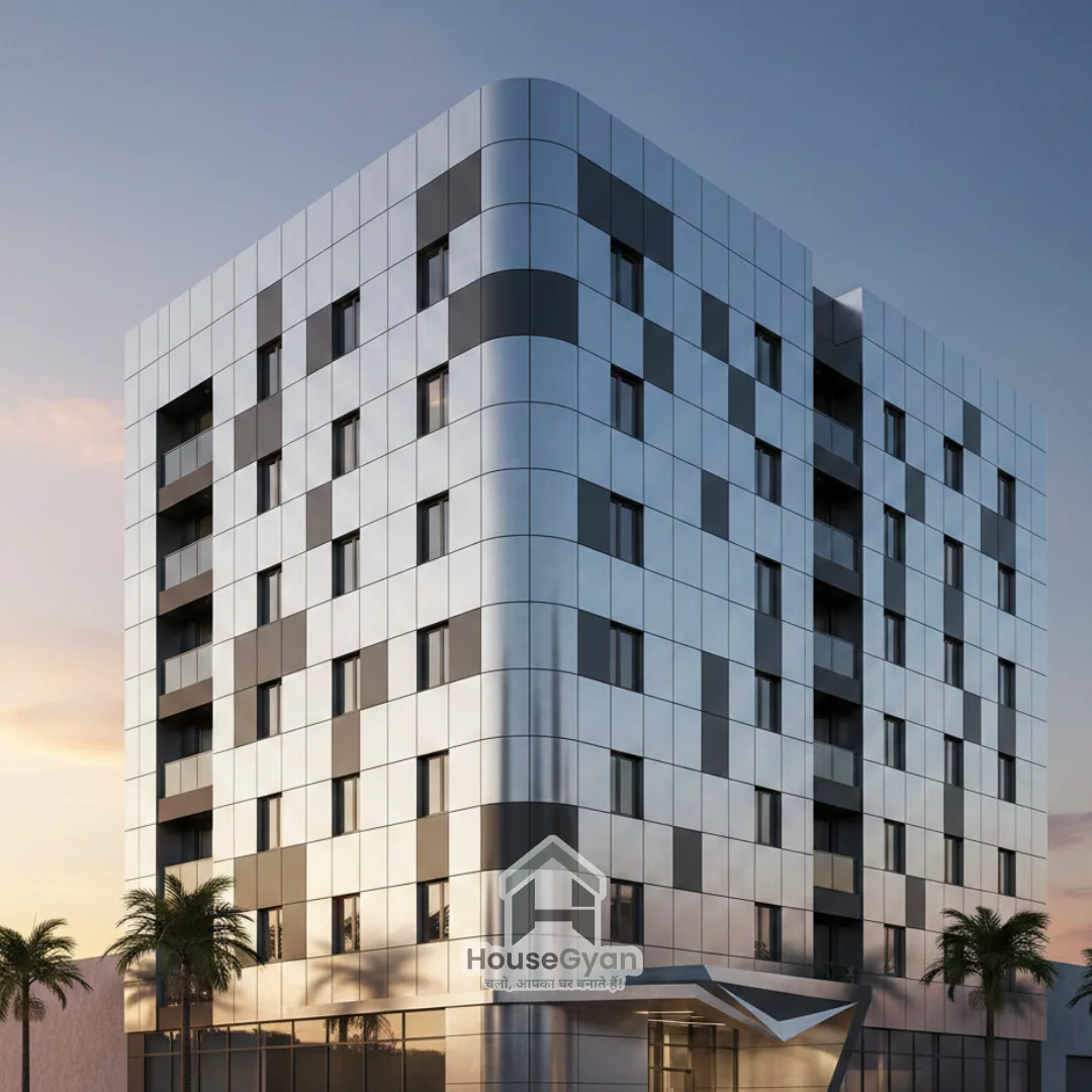 apartment building elevation simple