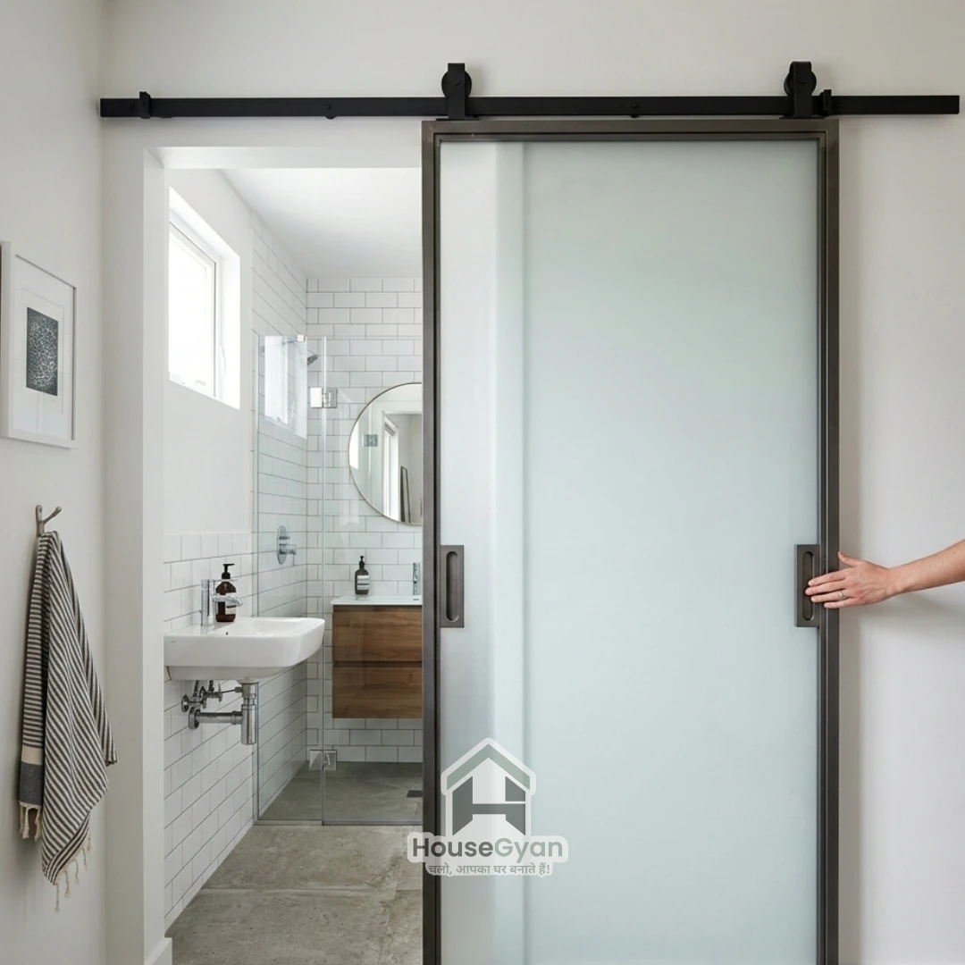 bathroom sliding door design