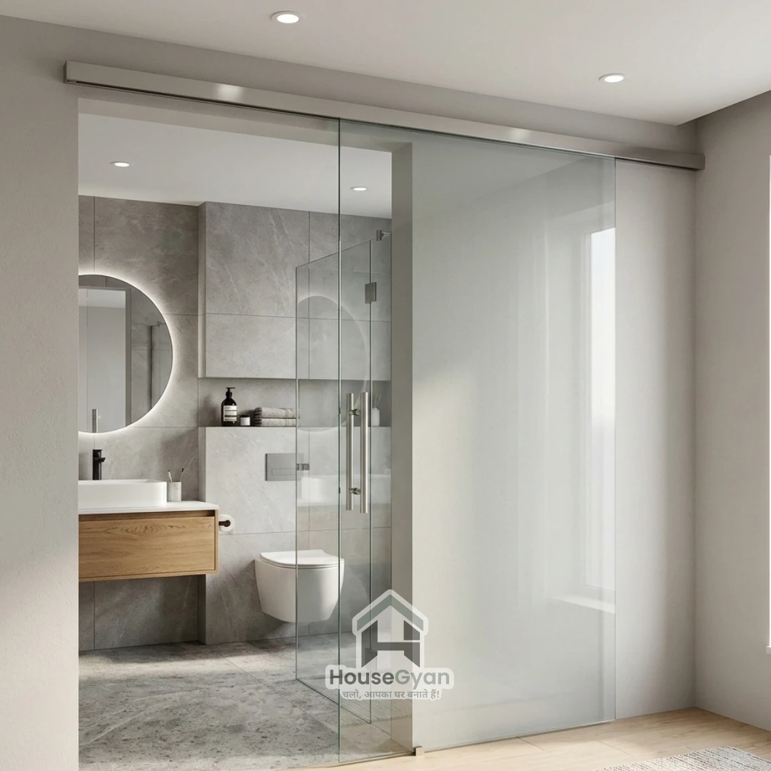 bathroom sliding door design