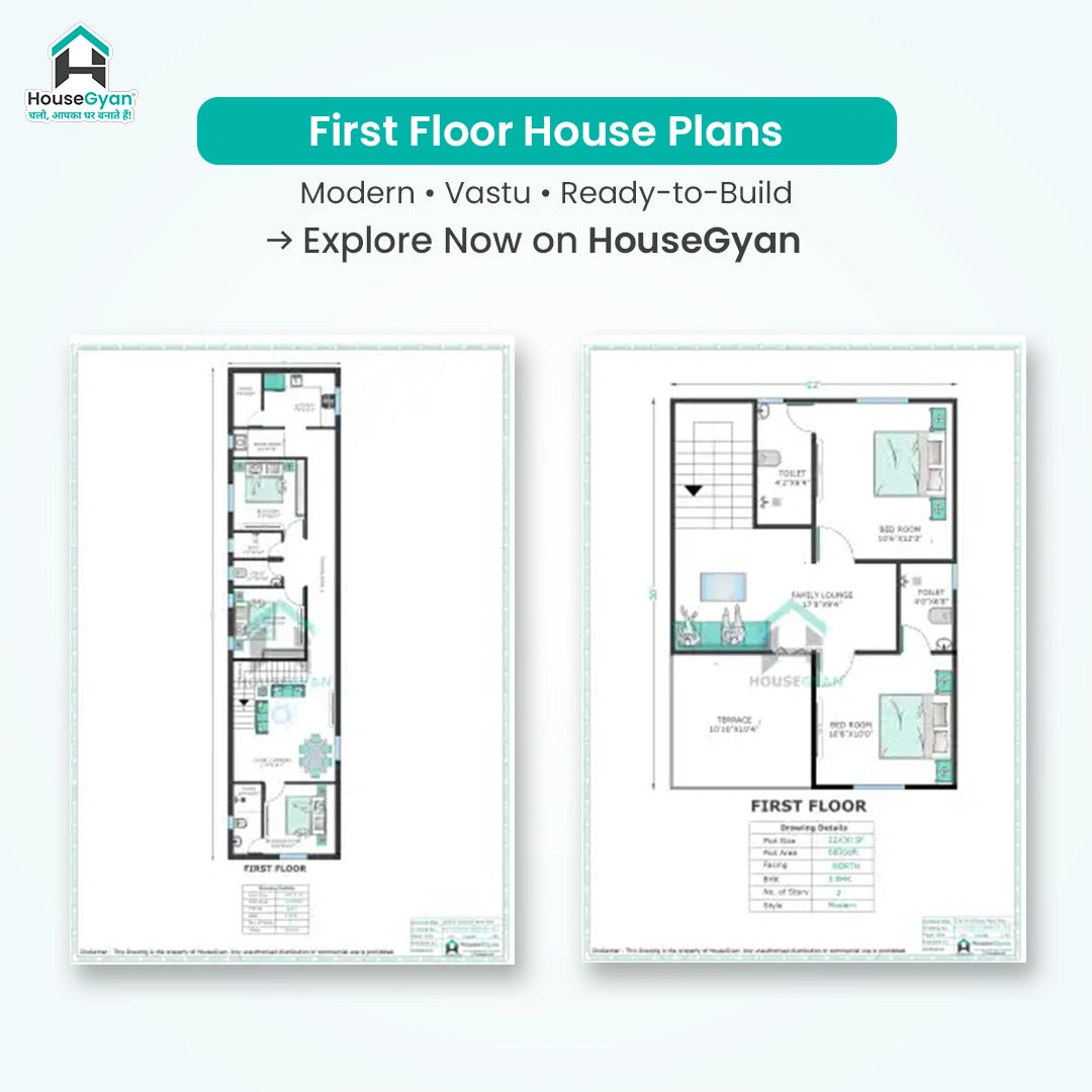 First Floor House Design Plans India | Double Storey House Drawings ...