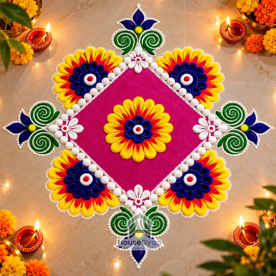 rangoli design for diwali