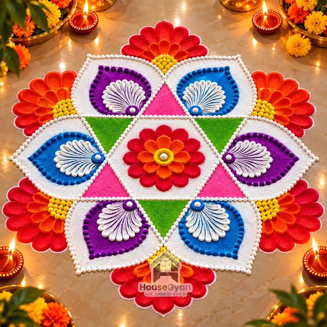 rangoli design for diwali
