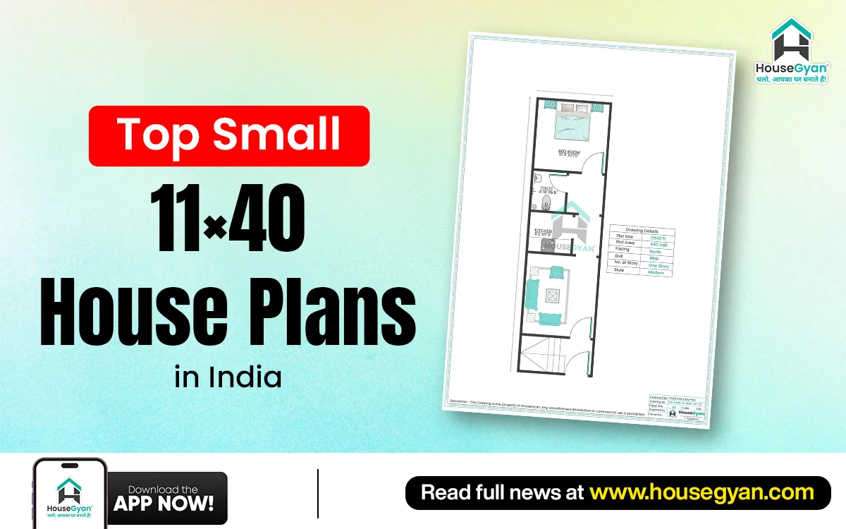 Top Small 11×40 House Plans in India 2026 11×40 house plan