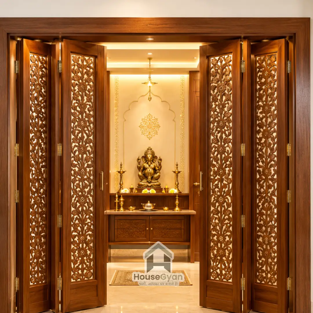 pooja room door designs