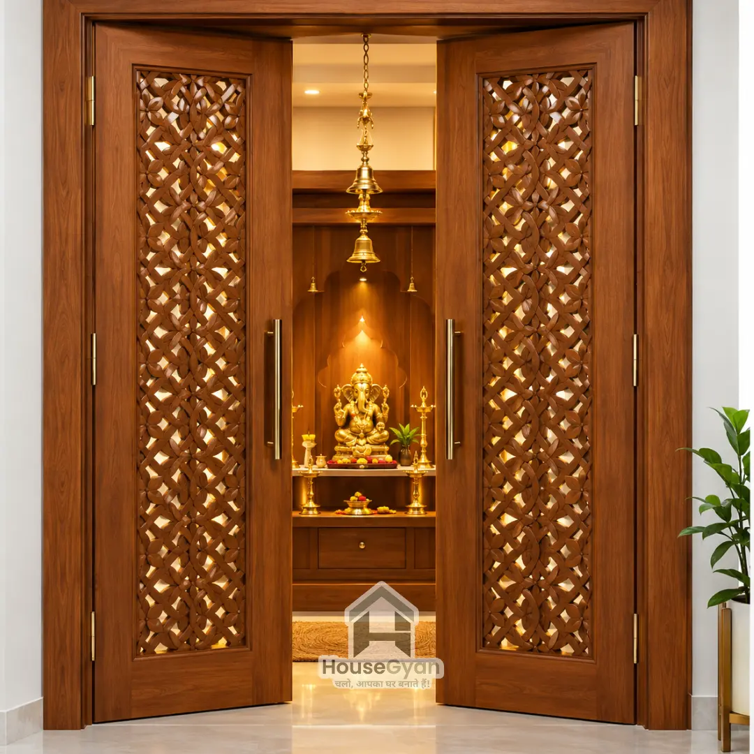 pooja room door designs
