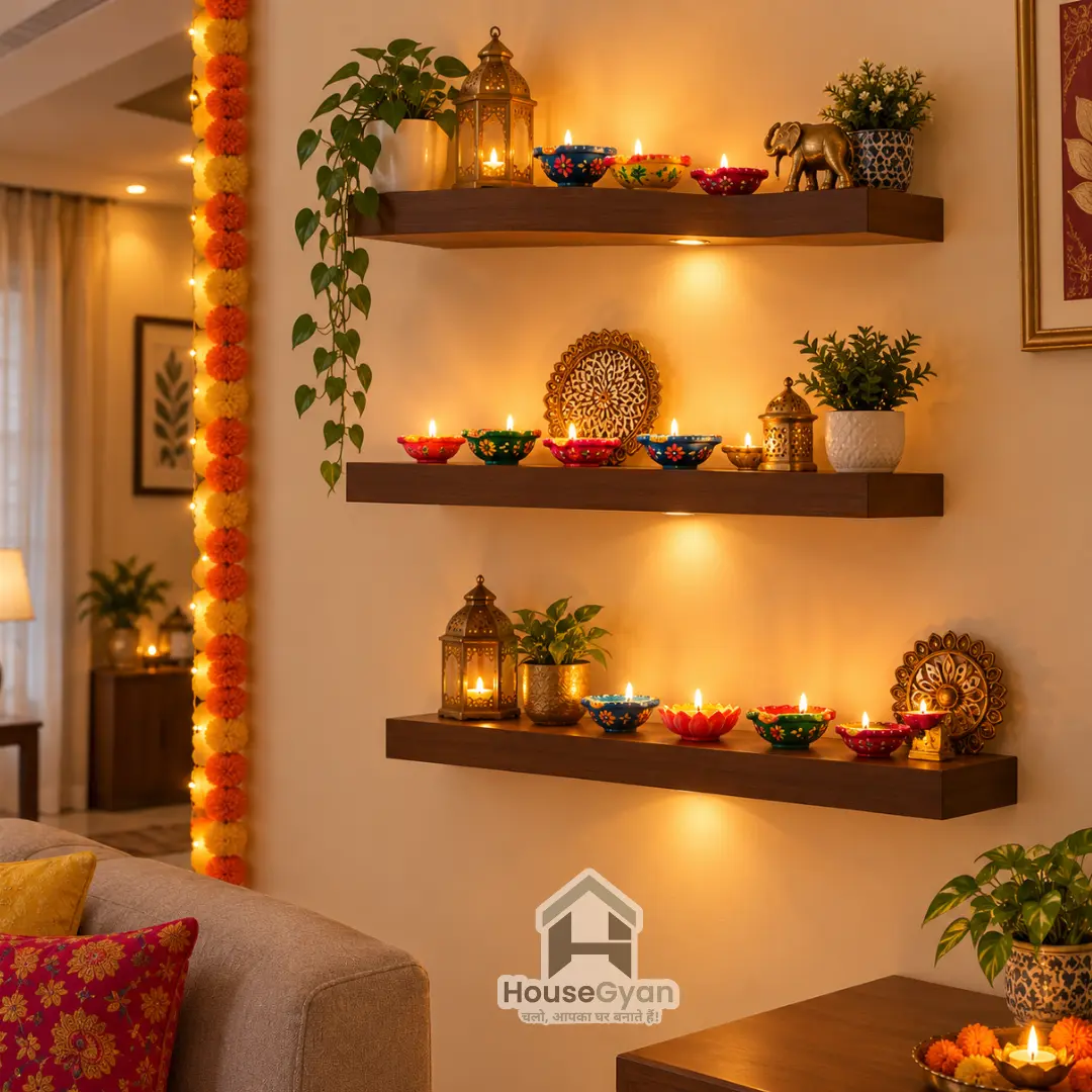 diwali wall decoration ideas