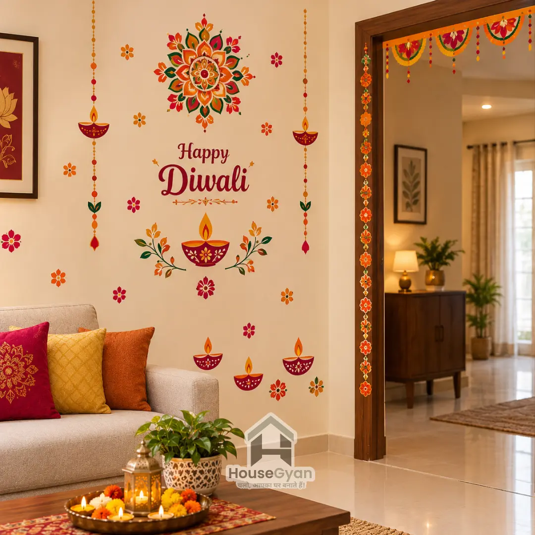 diwali wall decoration ideas