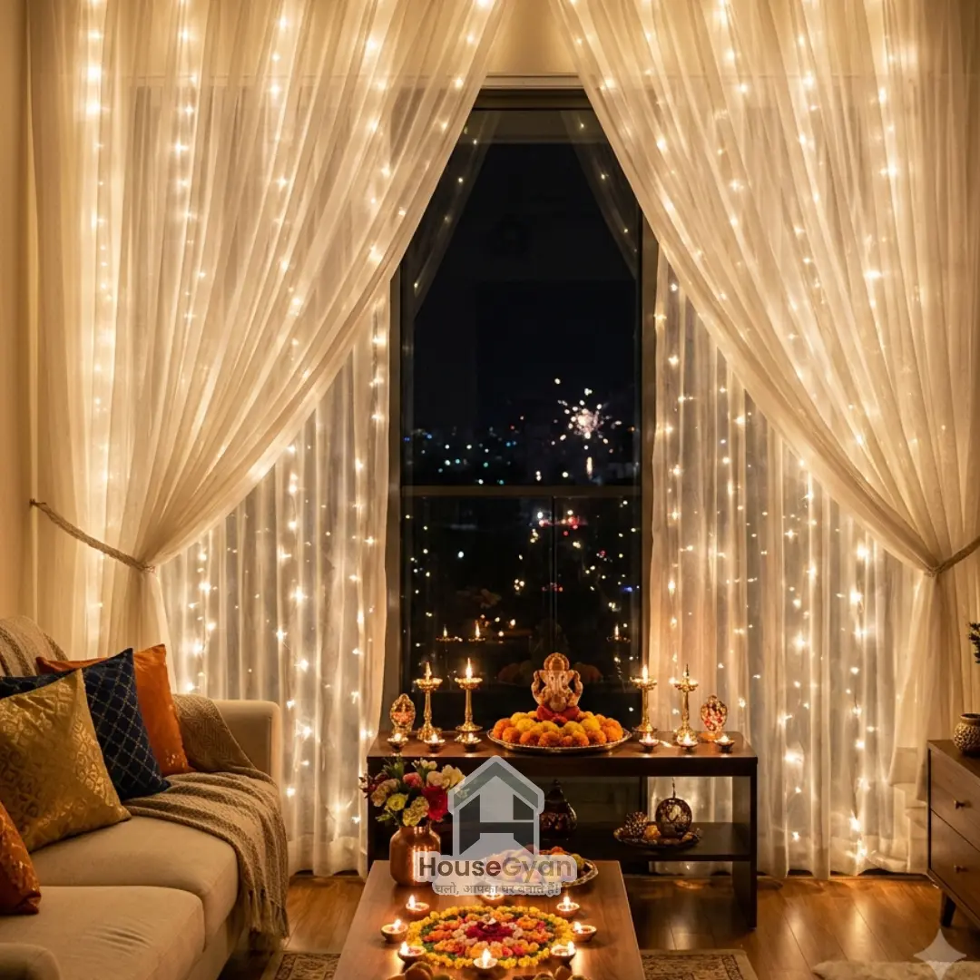 diwali light decoration ideas for home